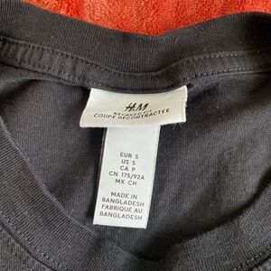 Black Short Sleeve T Shirt from H&M